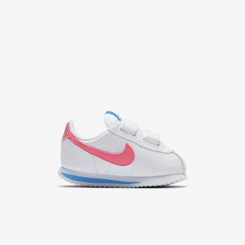 Nike Cortez Basic SL - Sneakers - Hvide/Blå/Sort/Pink | DK-17961